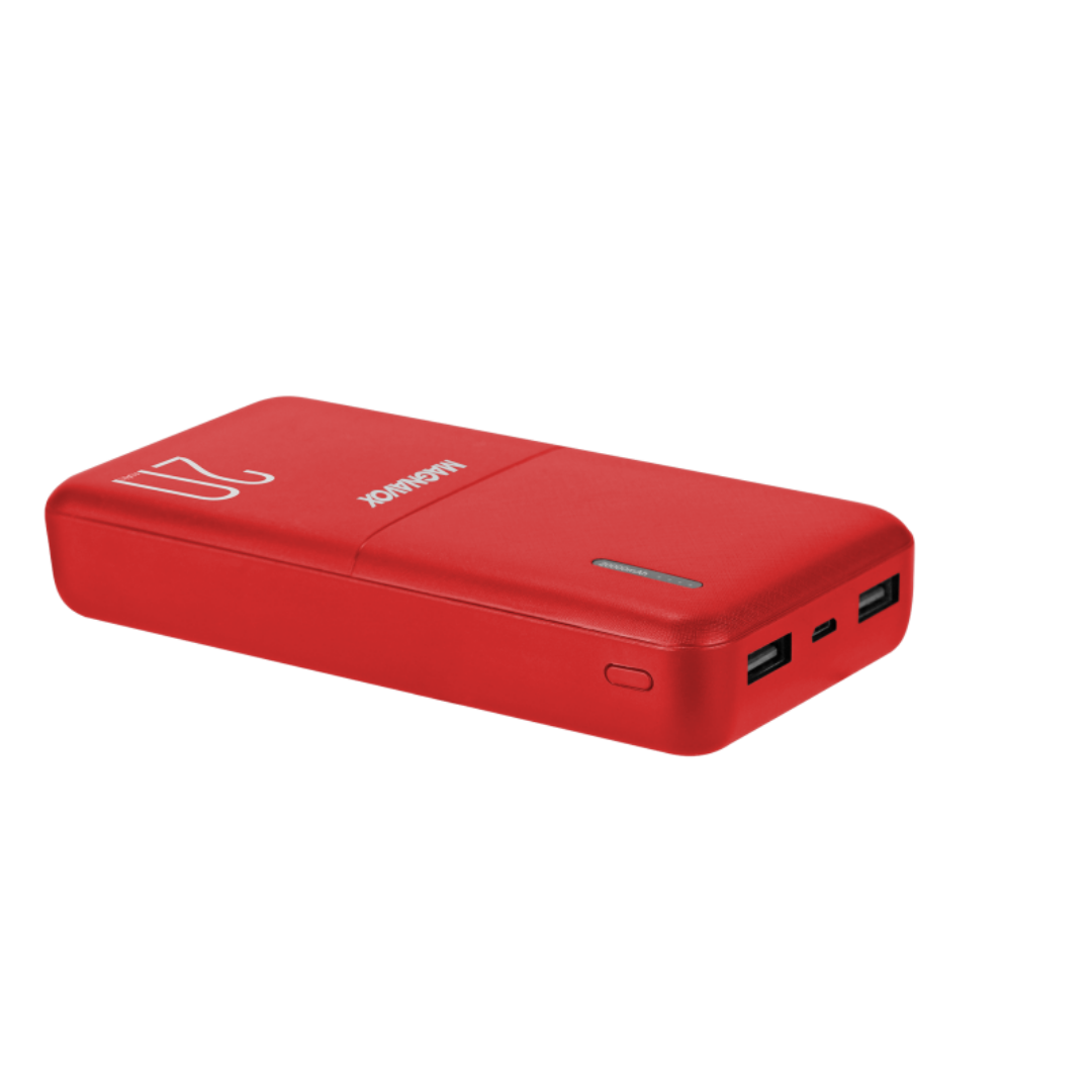 Cargador Portatil PowerBank 20,000 mAh, Rojo