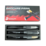 Set de 3 Brochas para Detallado