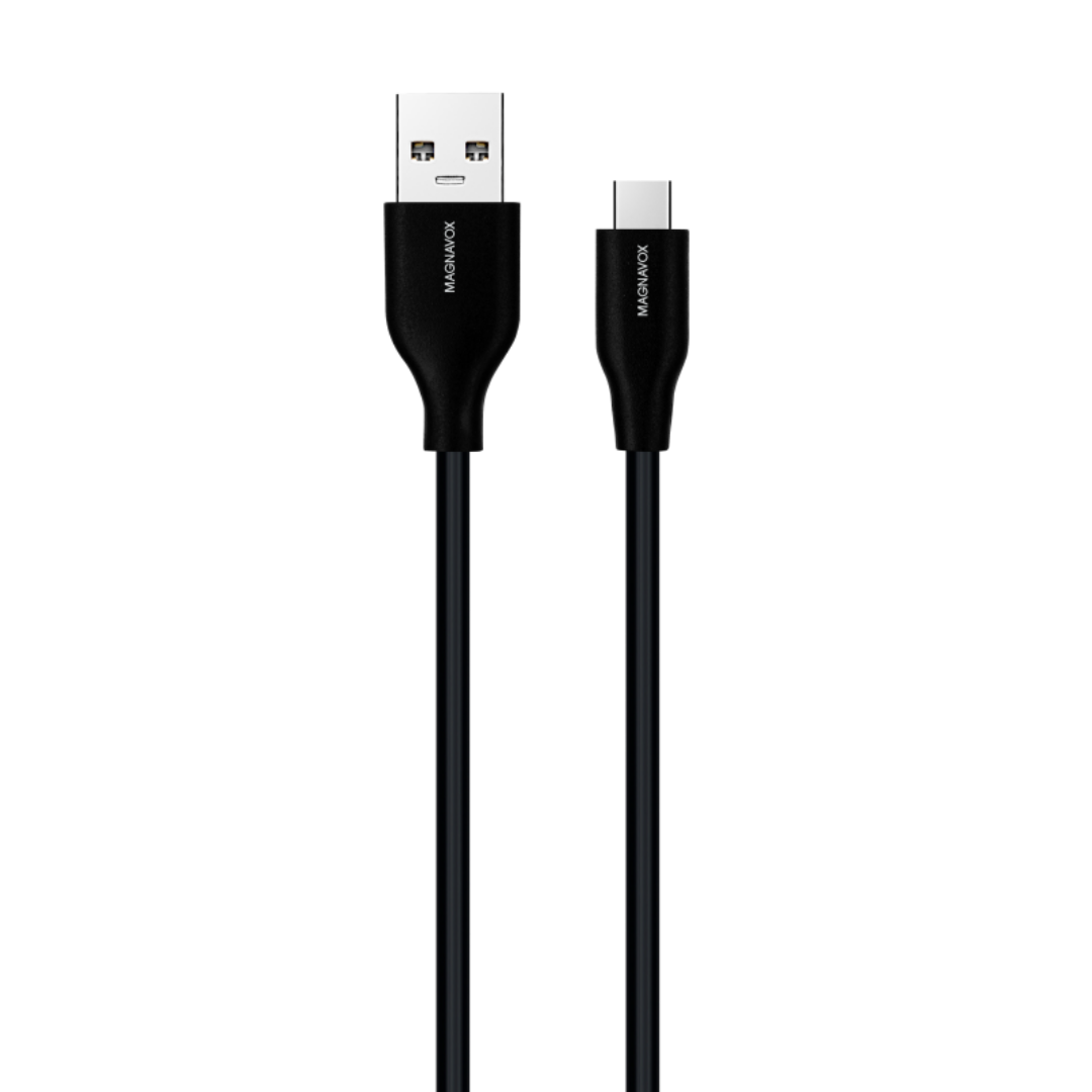 Cable USB-A a USB-C, 1.5Mts de largo, Negro