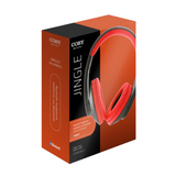 Caja de Audífonos JINGLE Inalámbricos Negro/Naranja Sonido estéreo premium Micrófono incorporado y botón de respuesta, Bluetooth. Teclas de acceso directo. Diseño compacto y plegable. Cómoda diadema acolchada y almohadillas suaves para los oídos. Parlante de rango dinamico de 40mm. Bateria de 200 mah 140 hrs reposo 4 hrs uso.