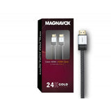 Cable HDMI GOLD 4K, 2 Mts de largo, Plateado