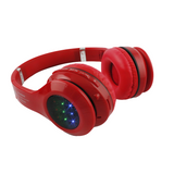 Audífonos GLOW Inalámbricos Rojo. Sonido estéreo premium. Micrófono incorporado y botón de respuesta, Bluetooth 5.0(JL). Teclas de acceso directo. Diseño compacto y plegable. Cómoda diadema acolchada y almohadillas suaves para los oídos. Parlante de rango dinamico de 40mm. Bateria de 200 mah 140 hrs reposo, 4 hrs uso.