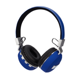 Audífonos REMIX Inalámbricos Azul Sonido estéreo premium. Micrófono incorporado y botón de respuesta, Bluetooth 5.0(JL). Teclas de acceso directo. Diseño compacto y plegable. Cómoda diadema acolchada y almohadillas suaves para los oídos. Parlante de rango dinamico de 40mm. Bateria de 200 mah 140 hrs reposo, 4 hrs uso.