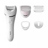 Philips Epilator Series 8000 Depiladora en húmedo y seco +4 accesorios
