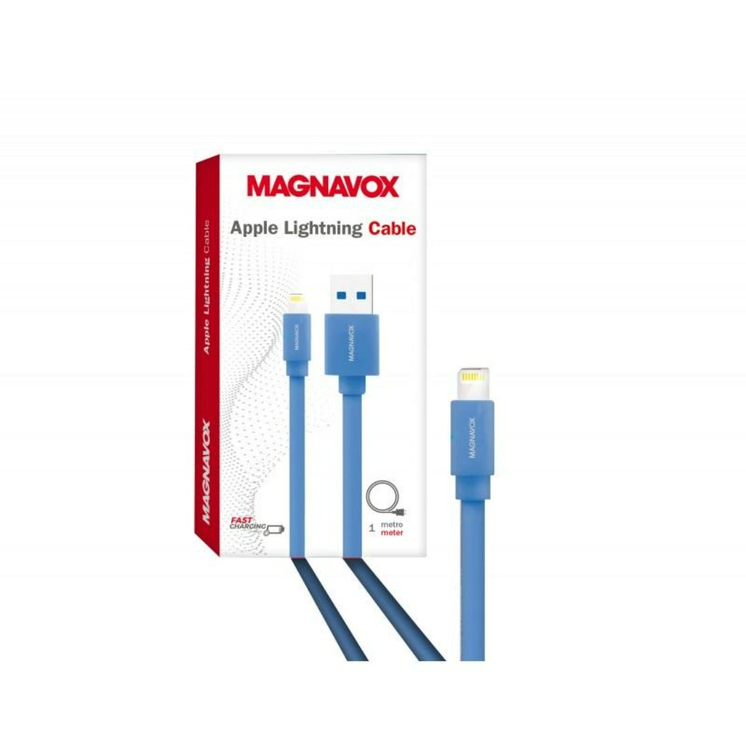 Cable USB-A a Apple Lightning, 1 Mts de largo, Azul