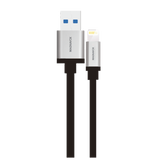 Cable USB-A a Apple Lightning, 1 Mts de largo, Plateado