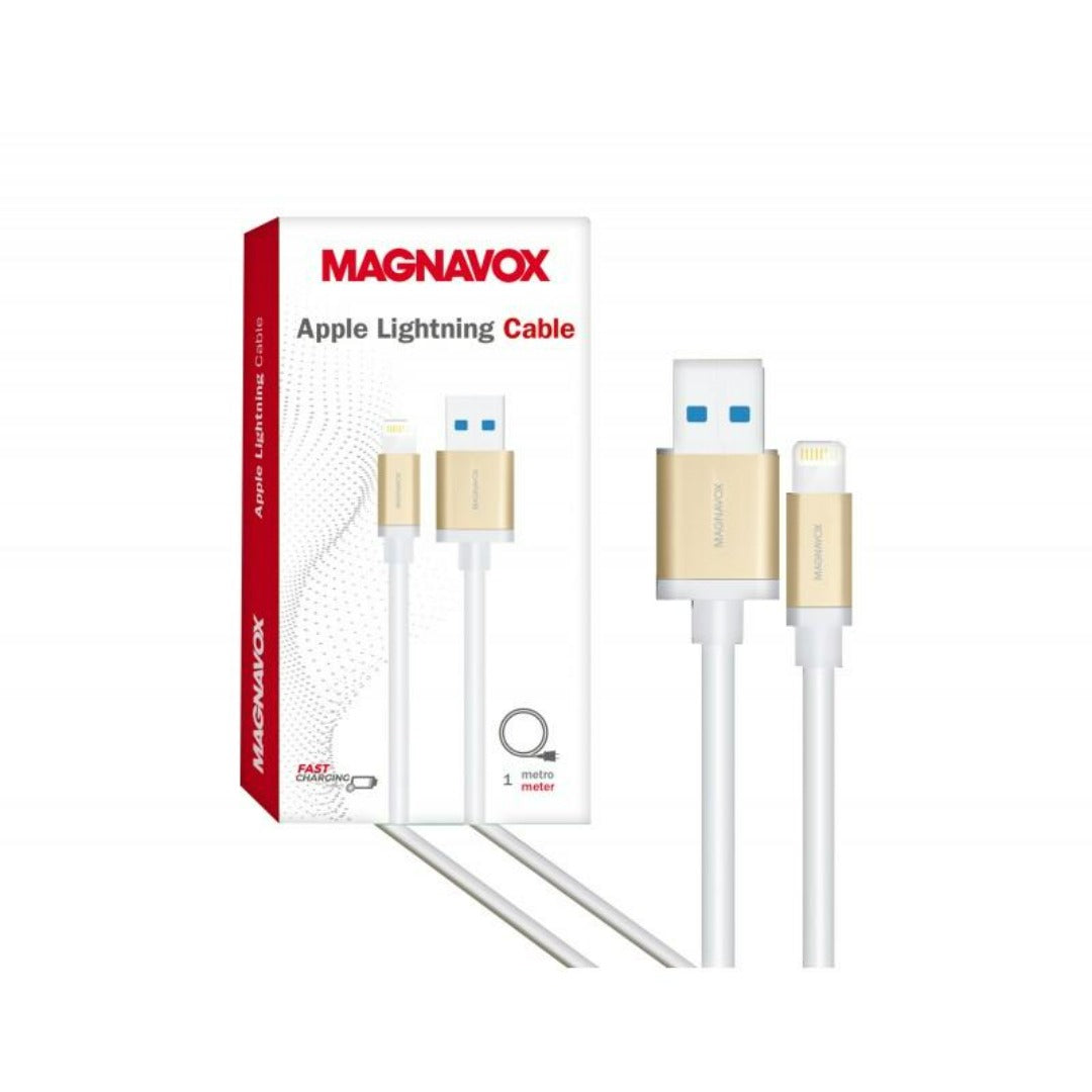 Cable USB-A a Apple Lightning, 1 Mts de largo, Dorado