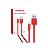 Cable USB-A a Apple Lightning, 1 Mts de largo, Rojo