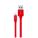 Cable USB-A a Apple Lightning, 1 Mts de largo, Rojo