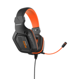 Auriculares para Gaming con Micrófono, Alambrado, Color Naranja
