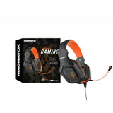 Auriculares para Gaming con Micrófono, Alambrado, Color Naranja
