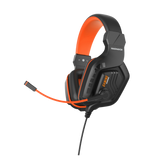 Auriculares para Gaming con Micrófono, Alambrado, Color Naranja