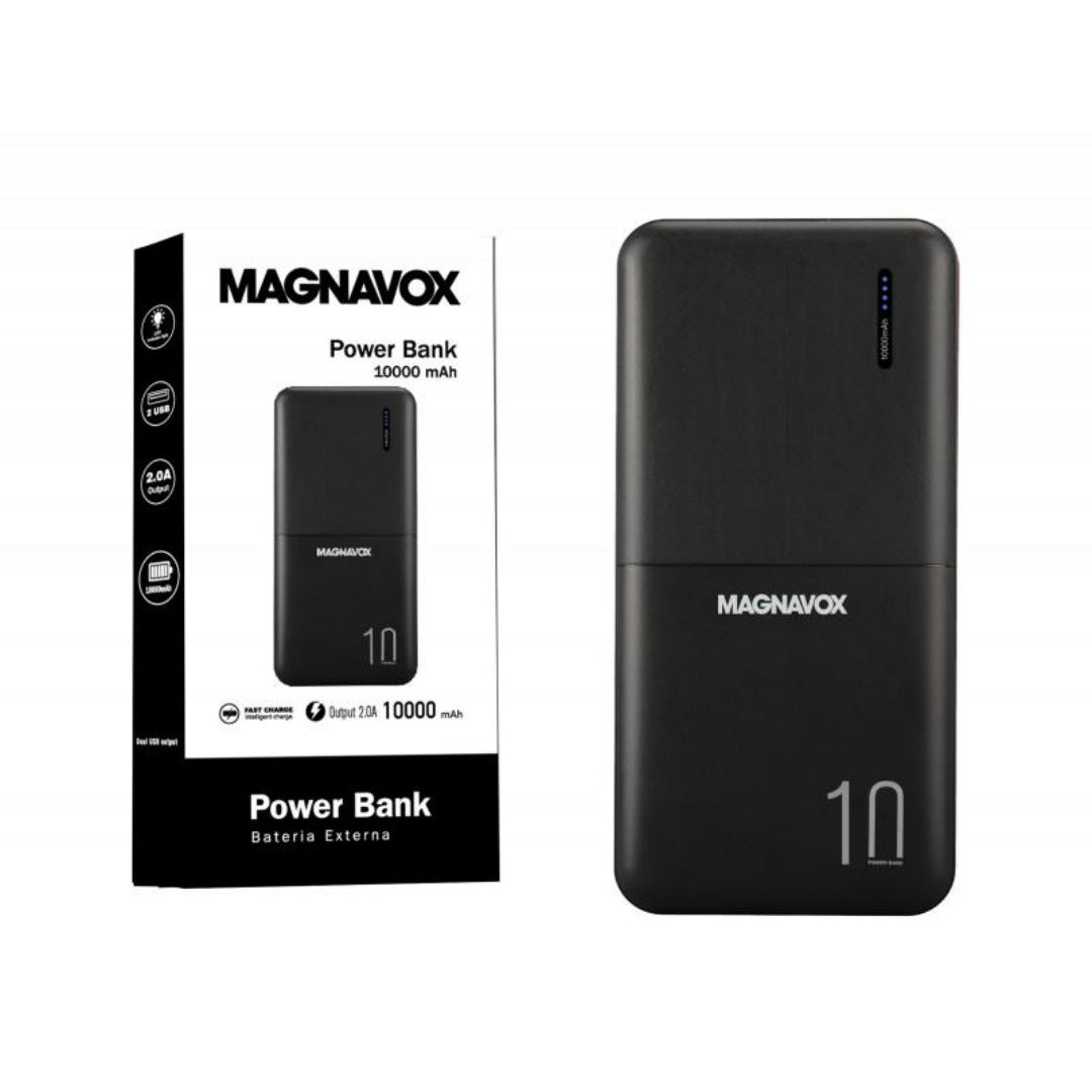 Cargador Portatil PowerBank 10,000 mAh, Negro – MizCompras