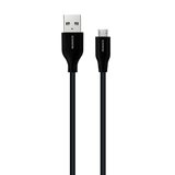 Cable USB-A a MicroUSB, 1.5Mts de largo, Negro